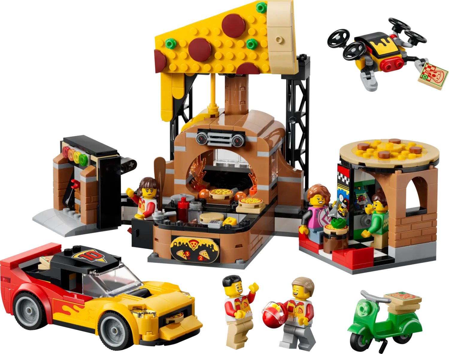 LEGO® City Pizza Delivery Experience with Vehicles - 60496 -  - Fagan Toys