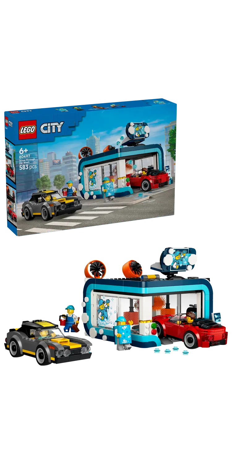 LEGO® City Drive-Through Car Wash - Building Kit 60497 -  - Fagan Toys