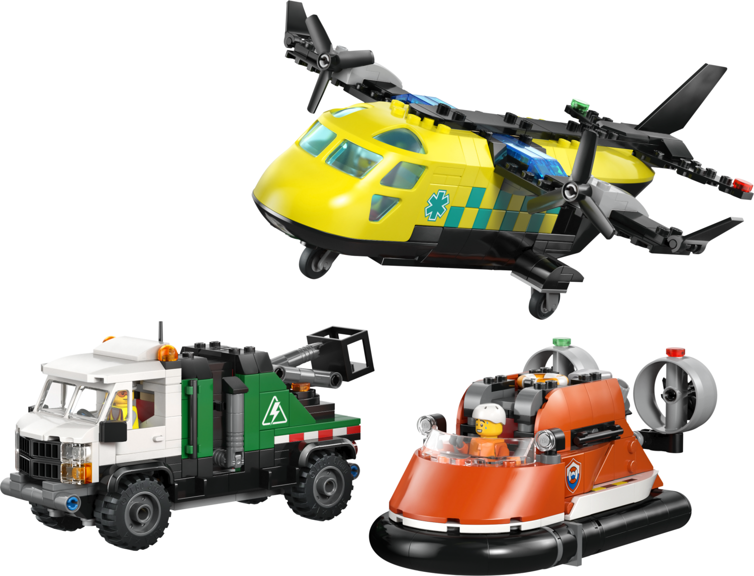 LEGO City Airplane, Service Truck & Hovercraft Remix 60505 -  - Fagan Toys