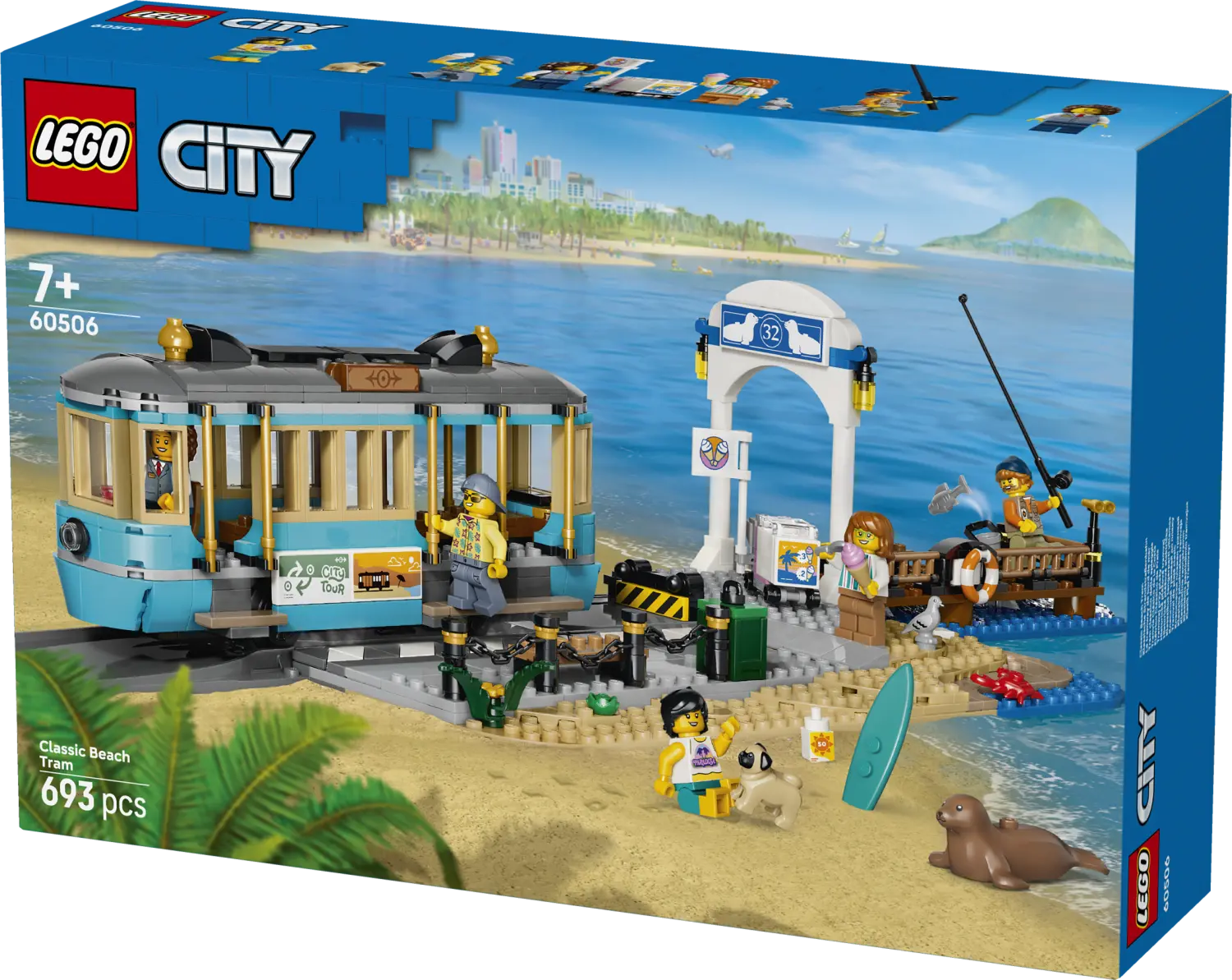 LEGO® City Classic Beach Streetcar - Train Toys 60506 -  - Fagan Toys