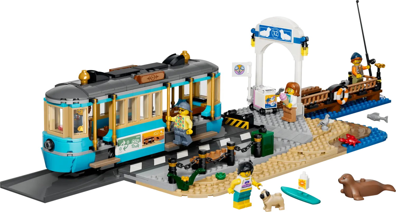 LEGO® City Classic Beach Streetcar - Train Toys 60506 -  - Fagan Toys