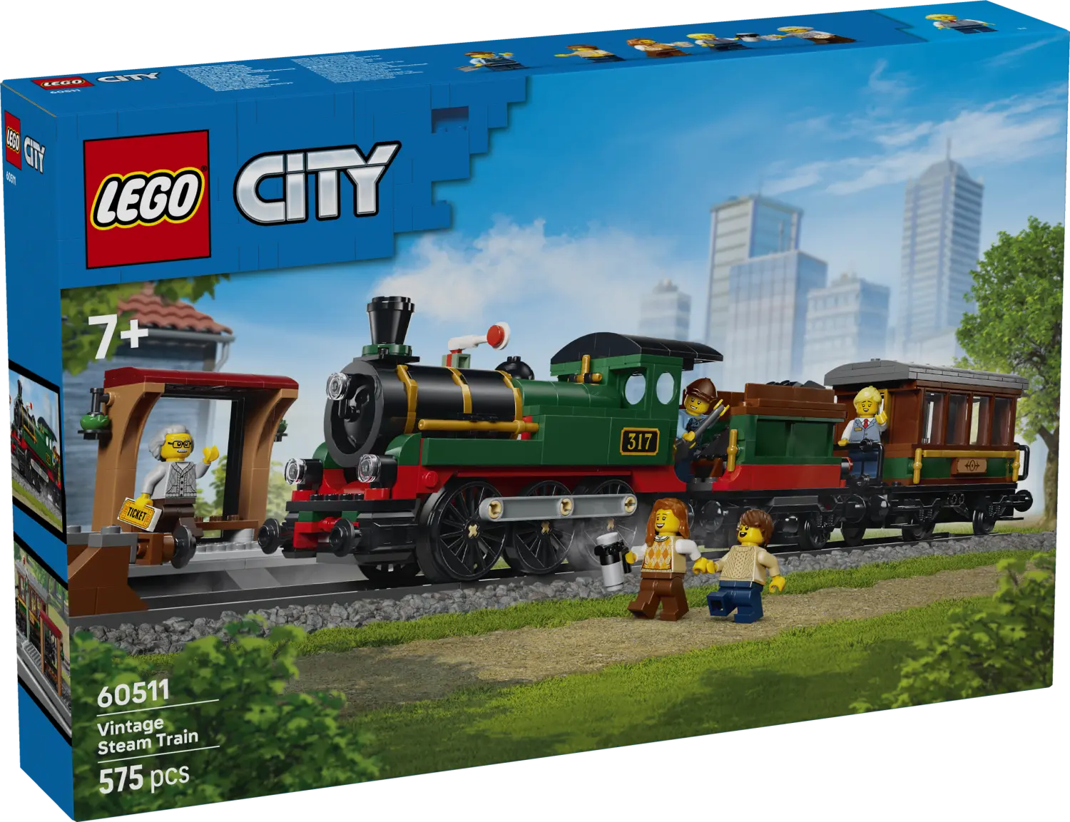 LEGO® City Vintage Steam Train - Toy Building Set 60511 -  - Fagan Toys