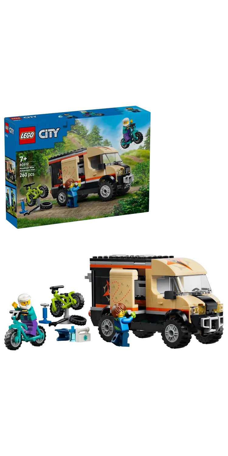 LEGO® City Mountain Bike Adventure Van - Toy Vehicle 60512 -  - Fagan Toys