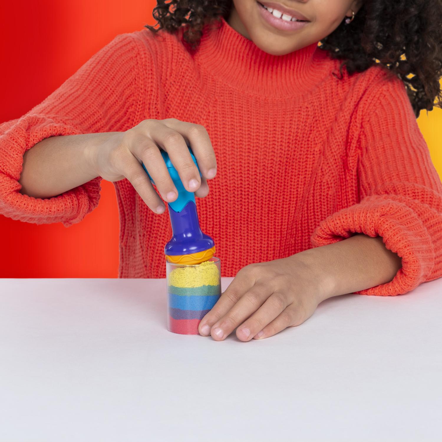 Kinetic Sand Rainbow Mix Set with Tools