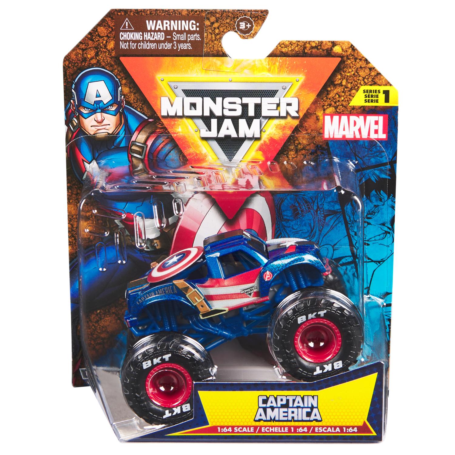 Monster Jam 1:64 Scale Marvel Die-Cast Truck Series - Toymaster - Fagan Toys