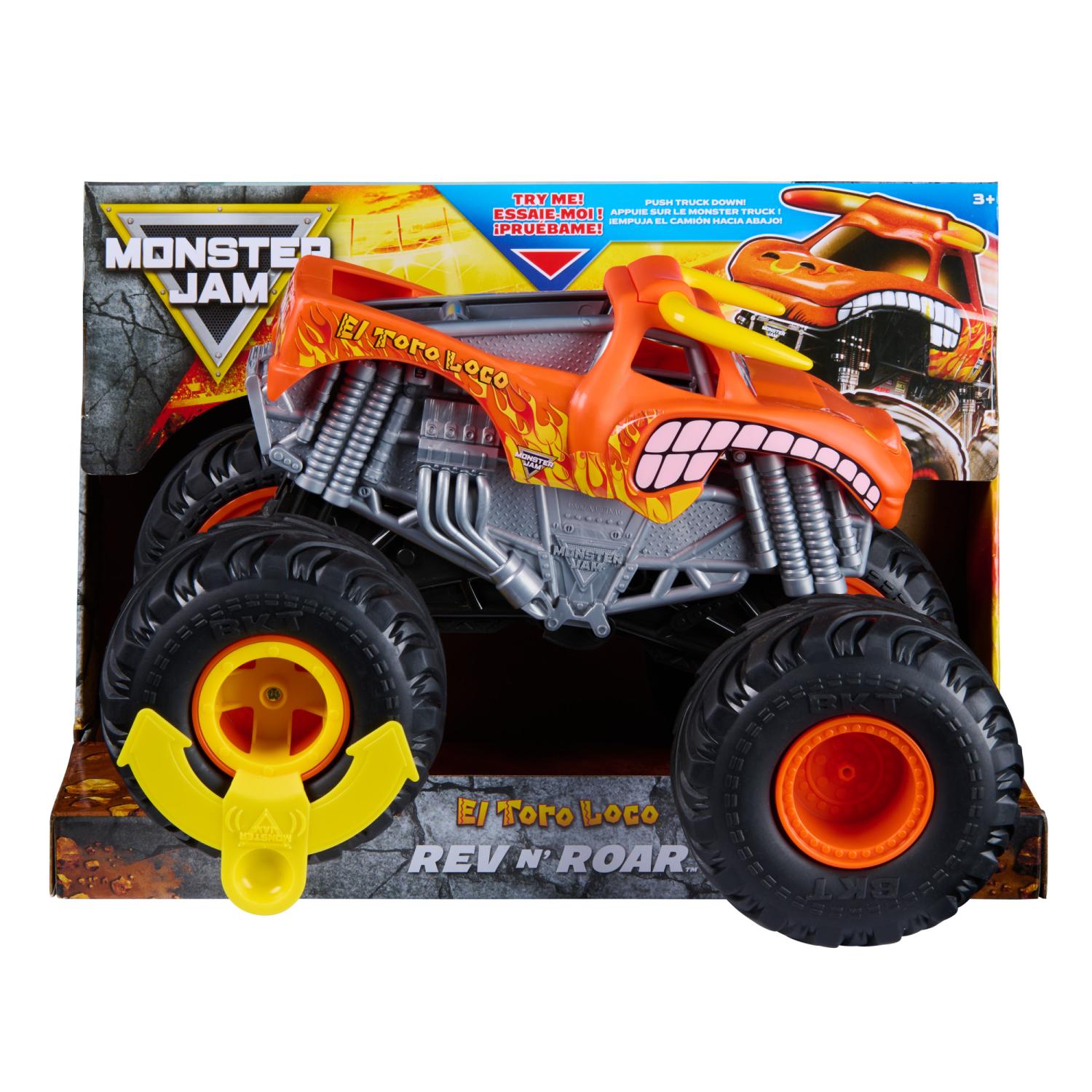 Monster Jam 1:18 Scale Rev ‘N Roar El Toro Loco - Spinmaster - Fagan Toys