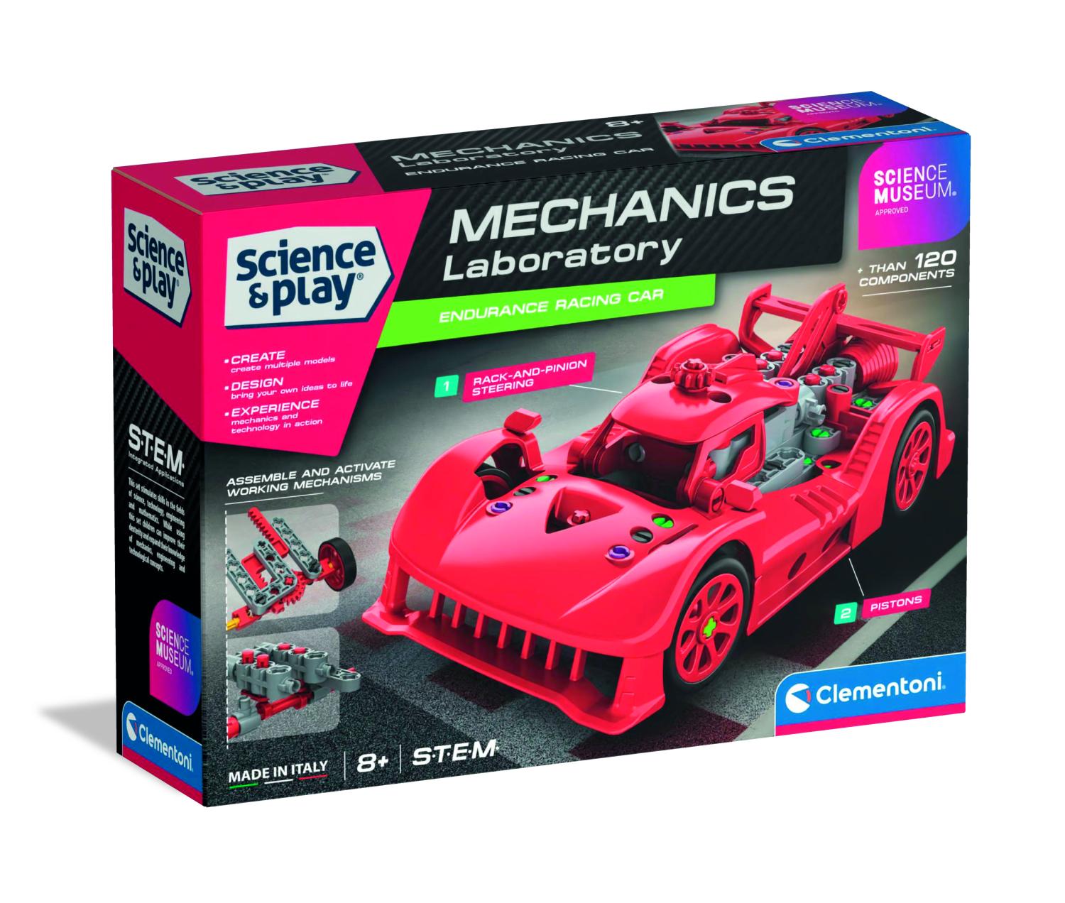 Mechanics Le Mans Racer Red STEAM Building Kit -  - Fagan Toys