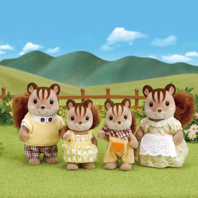 Sylvanian Families Walnut Squirrel Family -  - Fagan Toys