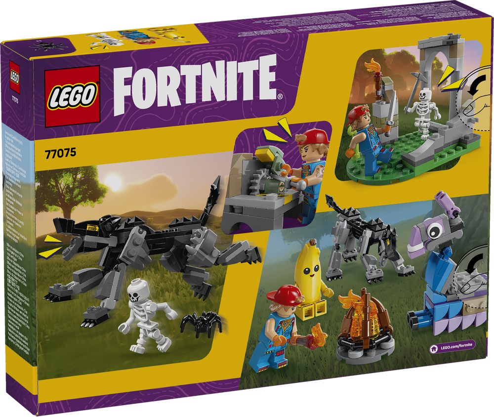 LEGO Fortnite Peely & Sparkplug\u2019s Camp Video Game Building Set 77075