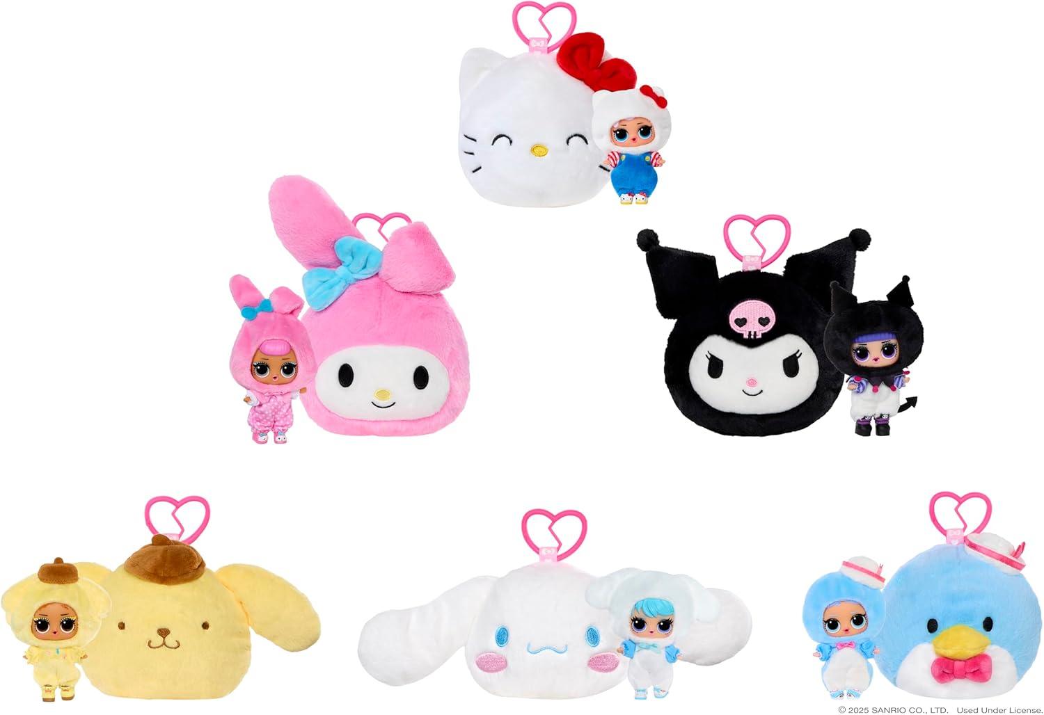 L.O.L. Surprise! Loves Hello Kitty & Friends Reversible Plush Surprise Assorted - MGA - Fagan Toys