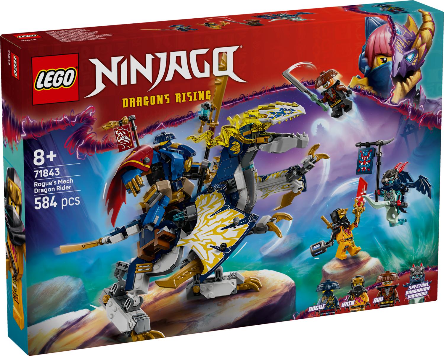 LEGO NINJAGO Rogue’s Mech Dragon Rider Ninja Toy 71843 - Toymaster - Fagan Toys