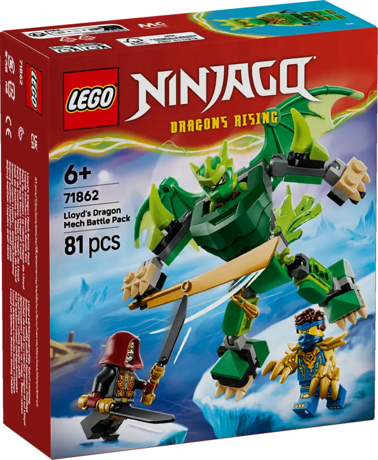 LEGO® NINJAGO® Lloyd’s Dragon Mech Battle Pack Toy 71862 -  - Fagan Toys