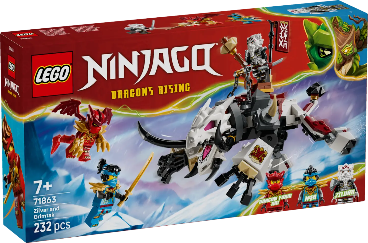 LEGO® NINJAGO® Zilvar and Grimtak the Dragon Beast 71863 -  - Fagan Toys