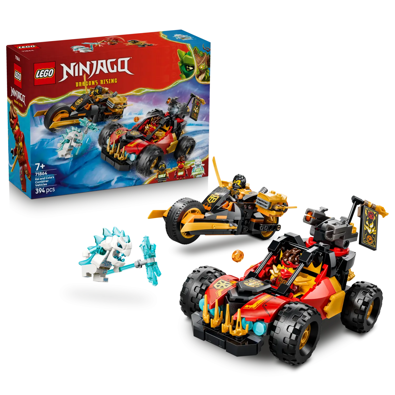 LEGO® NINJAGO® Kai and Cole’s Combiner Vehicles Toy 71864 -  - Fagan Toys