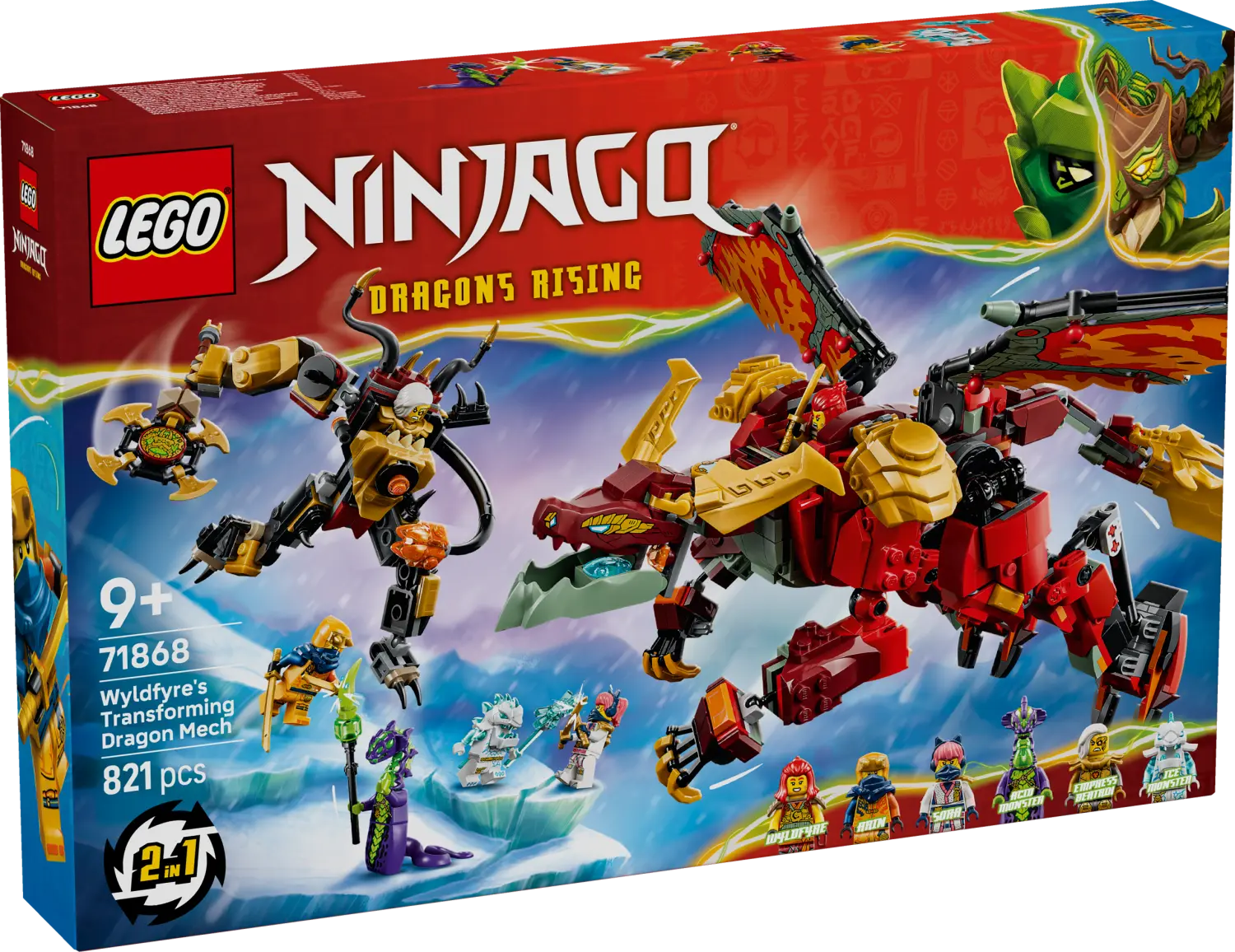 LEGO NINJAGO Wyldfyre's Transforming Dragon Mech 71868