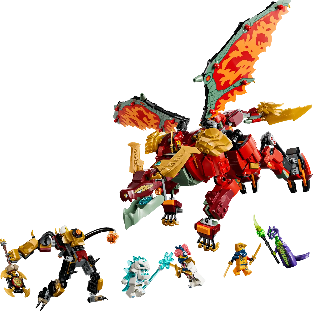 LEGO NINJAGO Wyldfyre's Transforming Dragon Mech 71868
