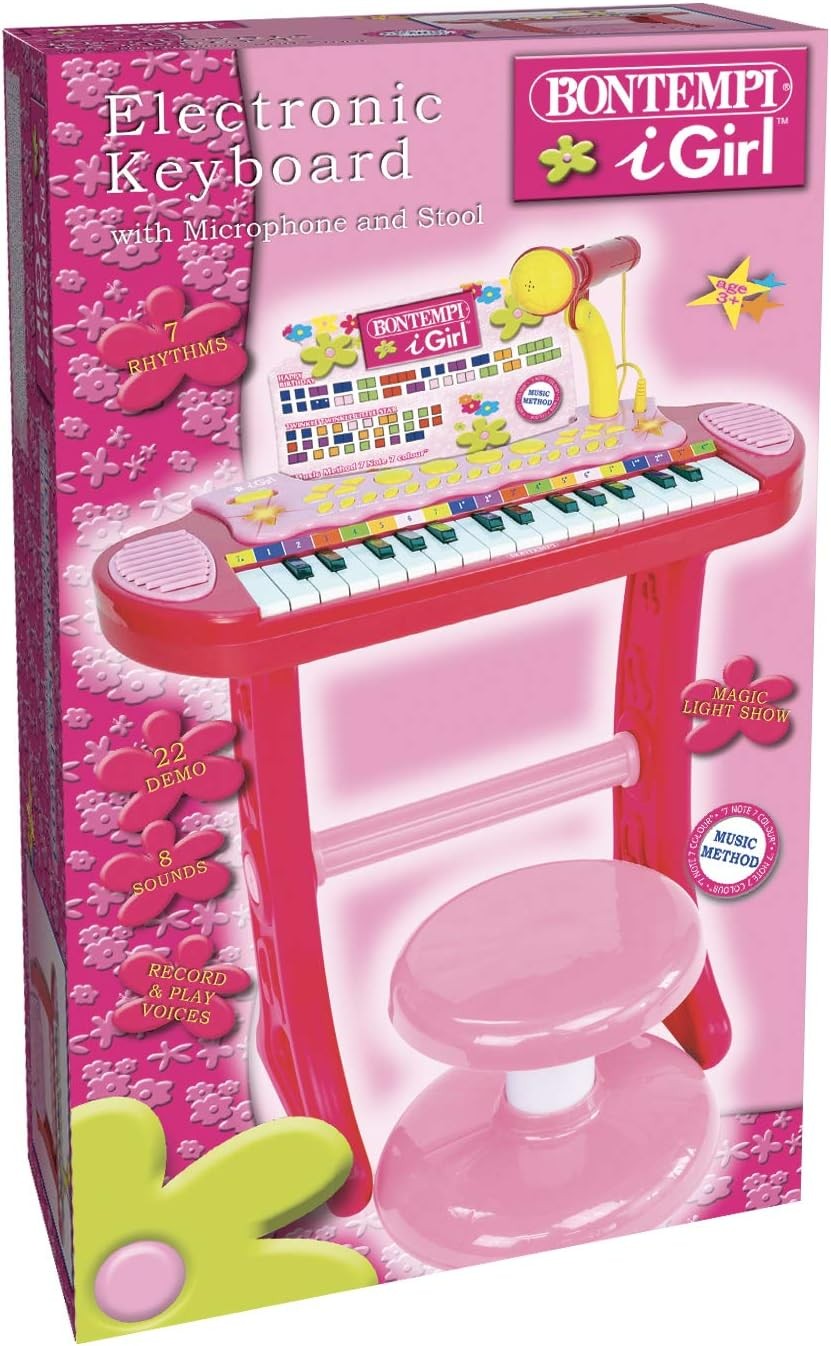 Bontempi Electronic Keyboard - Pink - Toymaster - Fagan Toys