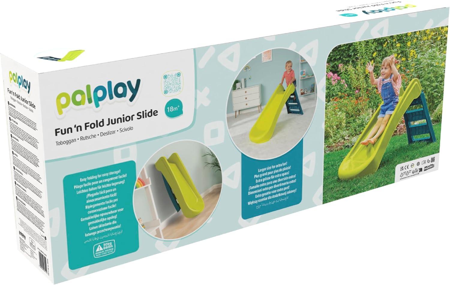 PalPlay Green & Blue Plastic Folding First Slide -  - Fagan Toys