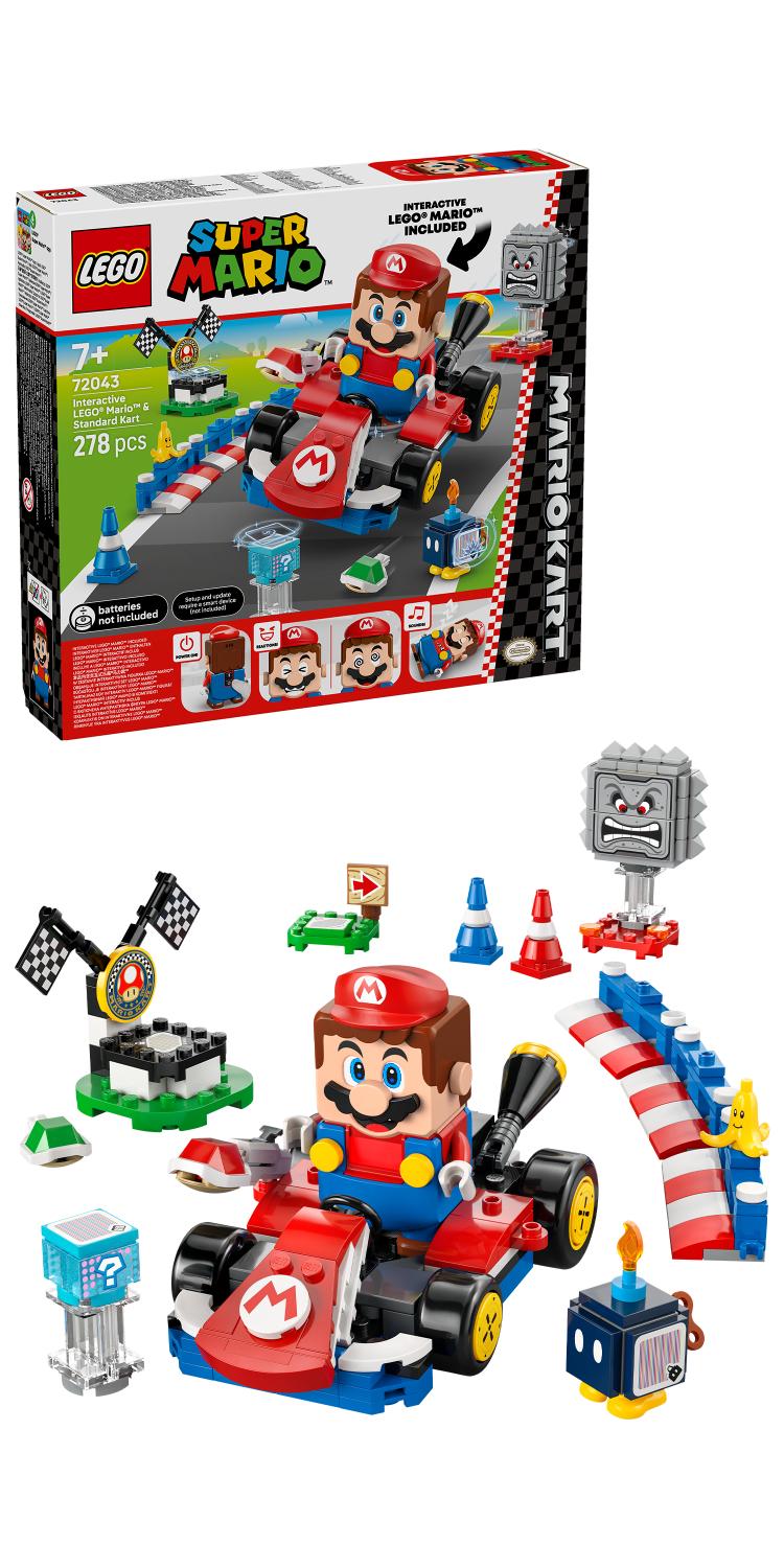 LEGO Super Mario: Mario Kart \u2013 Interactive LEGO Mario & Standard Kart 72043