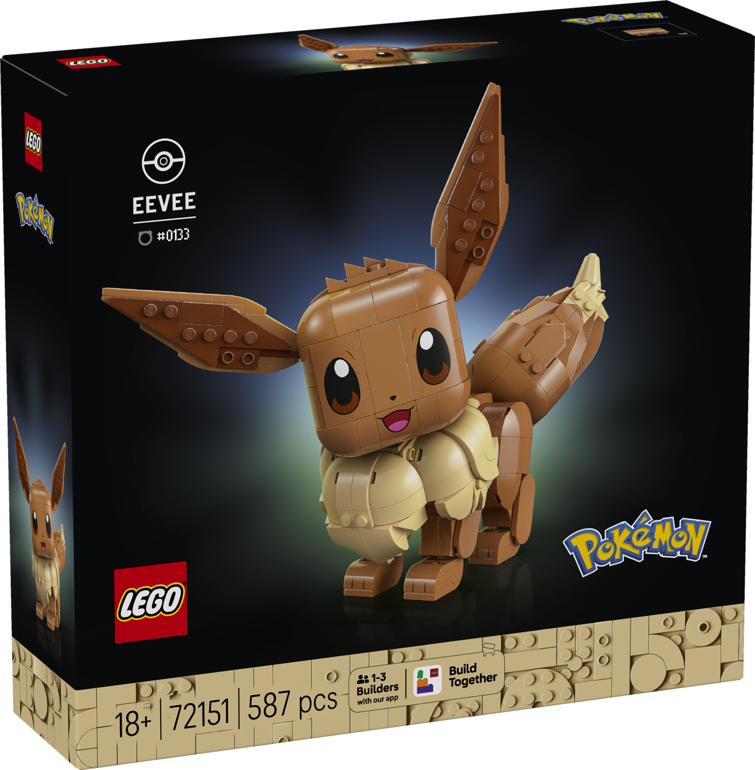 LEGO Pokémon Eevee Model Building Kit Gamer Merch 72151 -  - Fagan Toys