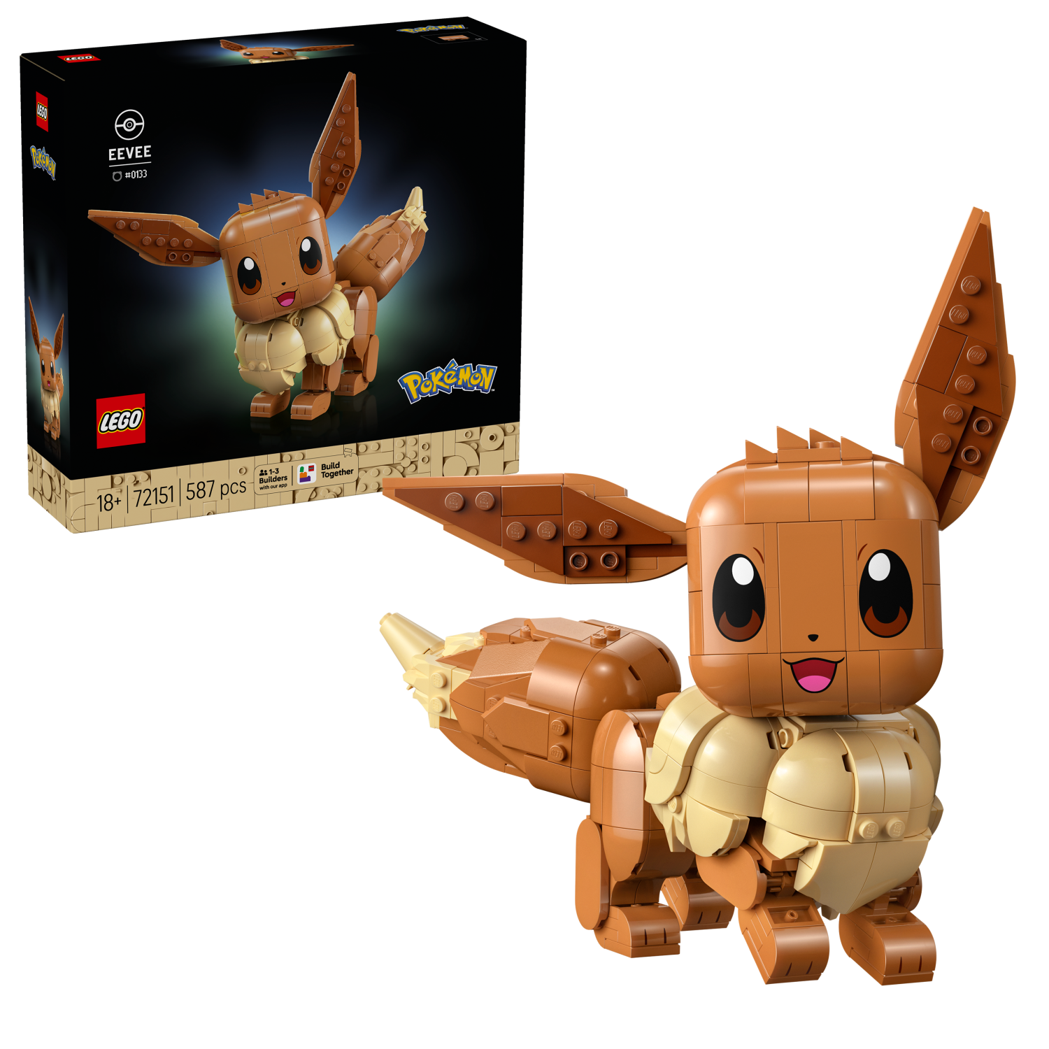 LEGO Pokémon Eevee Model Building Kit Gamer Merch 72151 -  - Fagan Toys