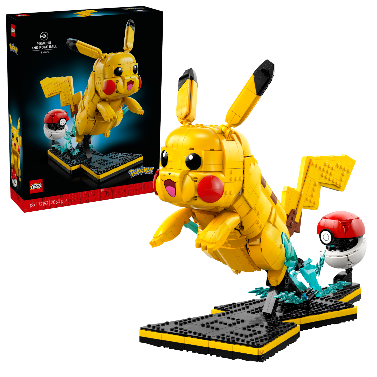 LEGO Pokémon Pikachu and Poké Ball Building Kit 72152 -  - Fagan Toys