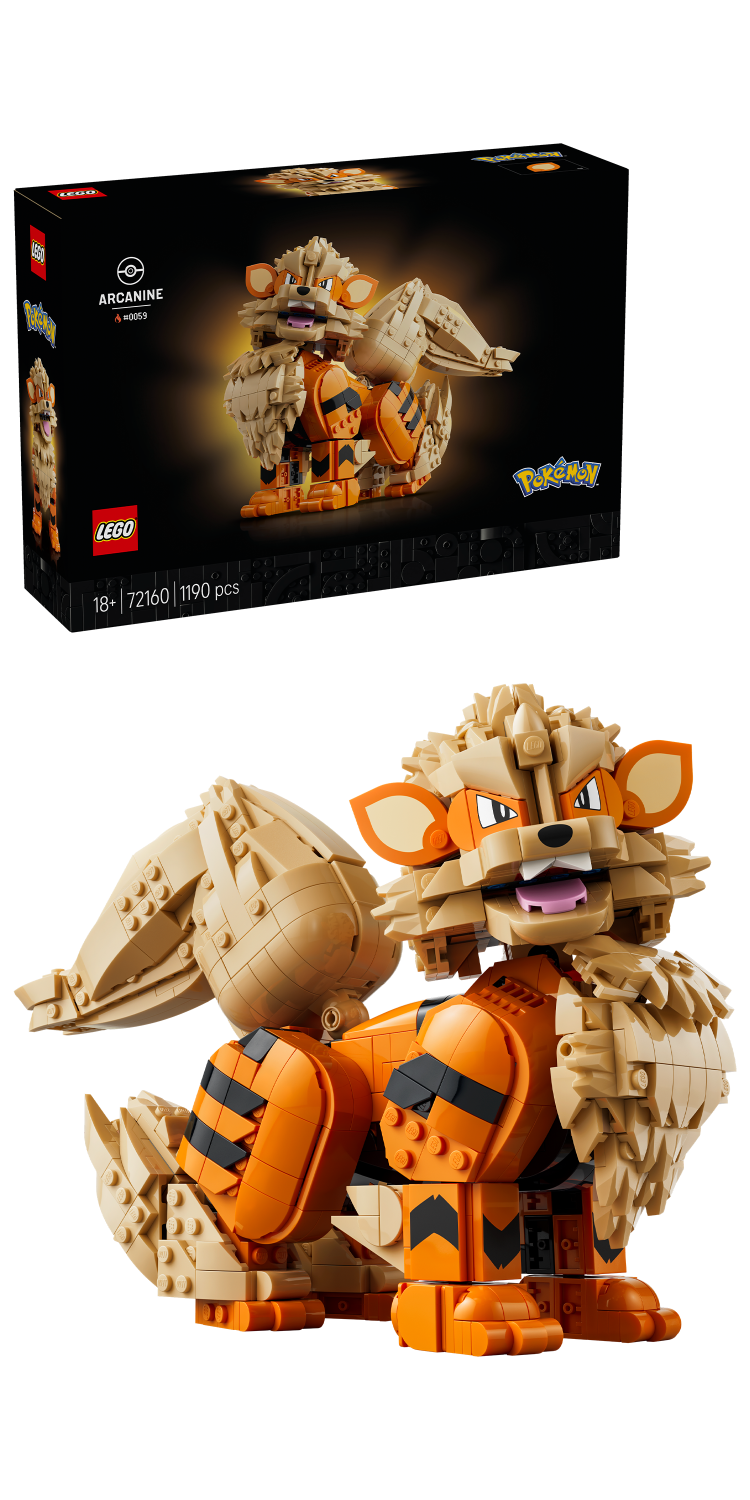 LEGO® Pokémon™ Arcanine Pokémon Figure Building Set 72160 -  - Fagan Toys