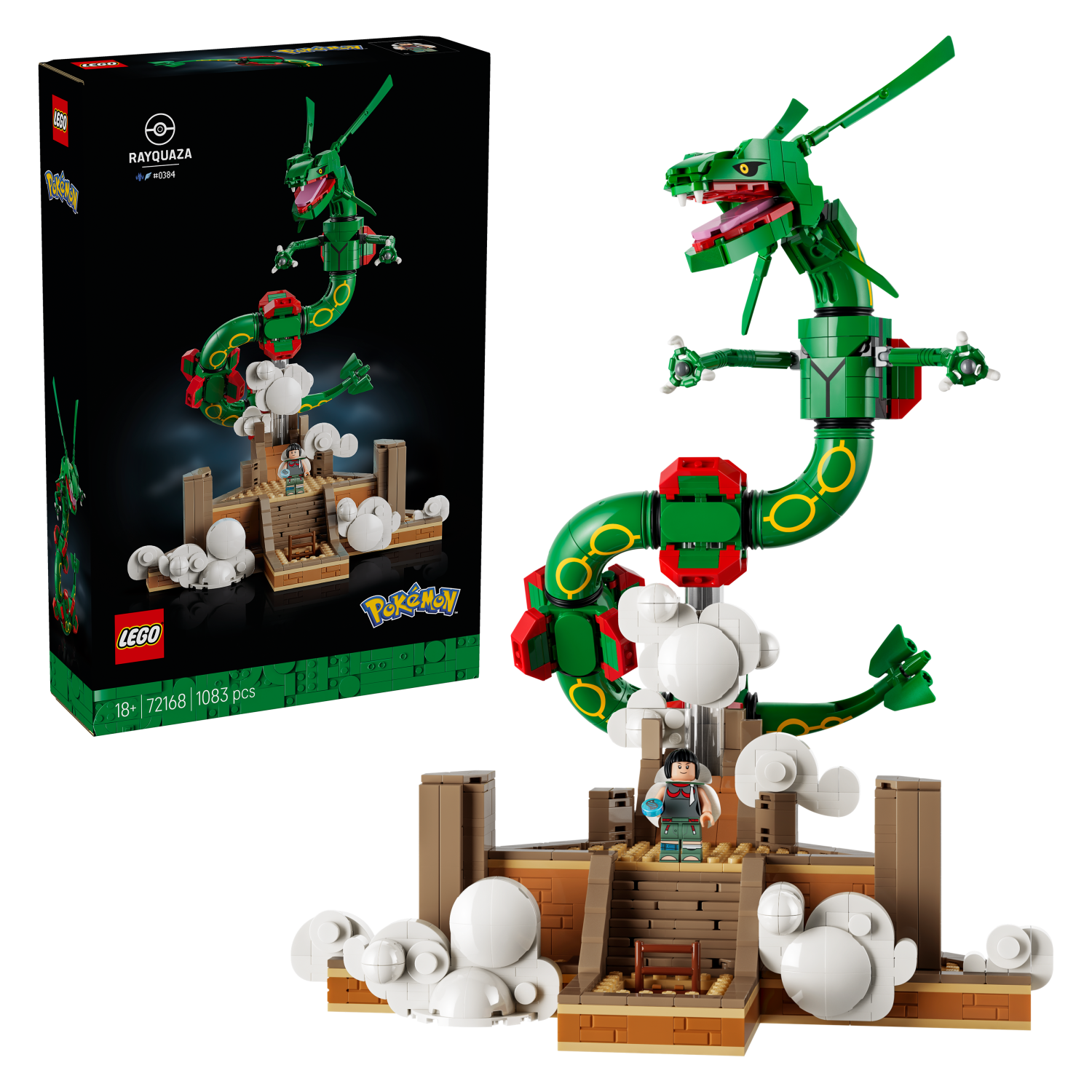 LEGO® Pokémon™ Rayquaza Decor Figure Building Set 72168 -  - Fagan Toys
