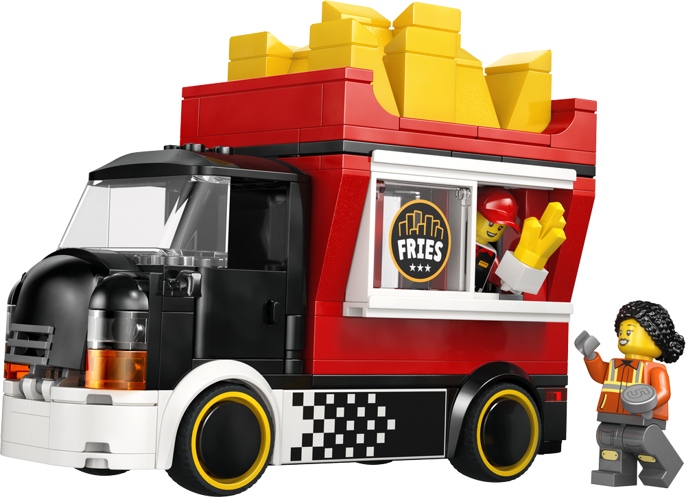 LEGO City Fries Food Truck - Toy Building Set 60488 - Lego - Fagan Toys