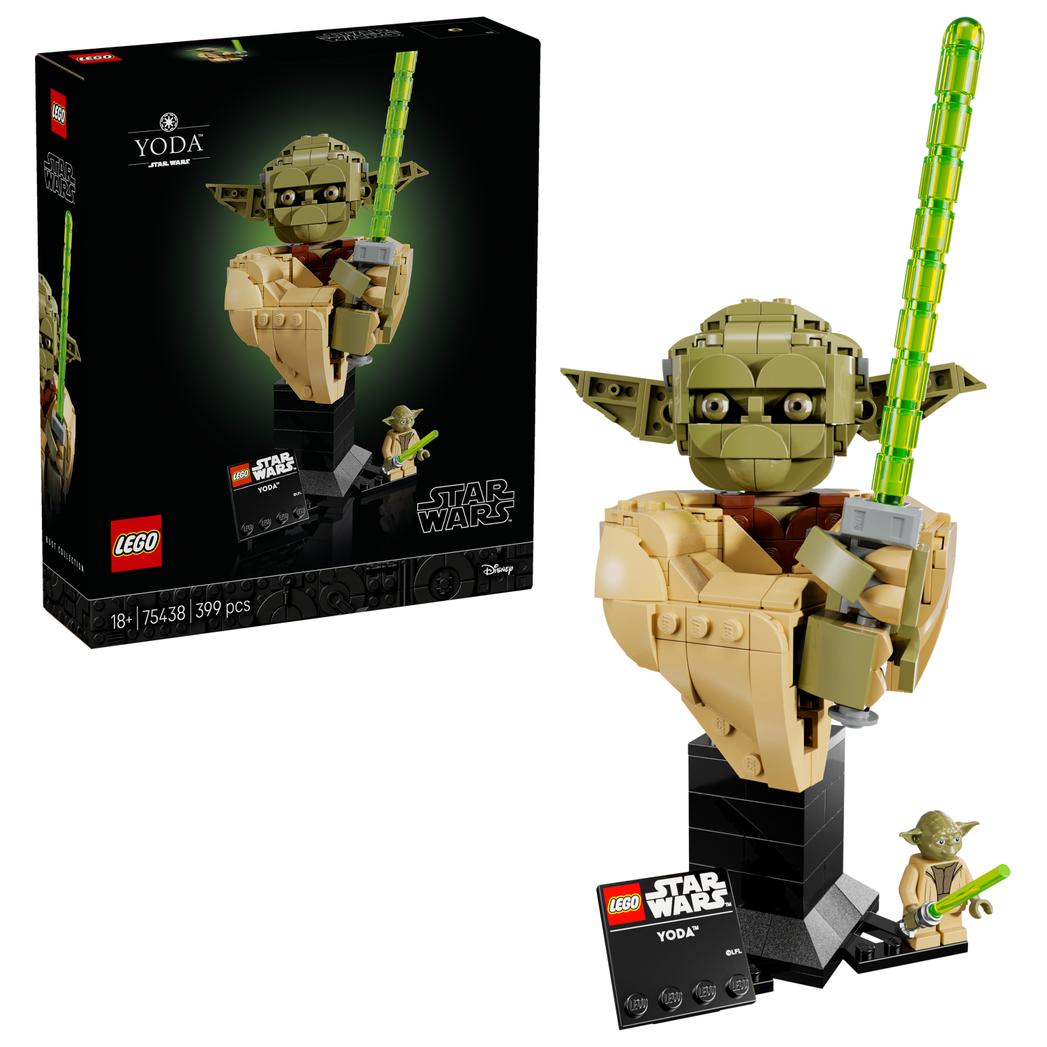 LEGO Star Wars Yoda Bust Collectible Building Set 75438 -  - Fagan Toys
