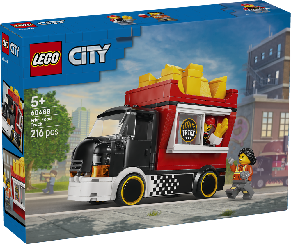 LEGO City Fries Food Truck - Toy Building Set 60488 - Lego - Fagan Toys