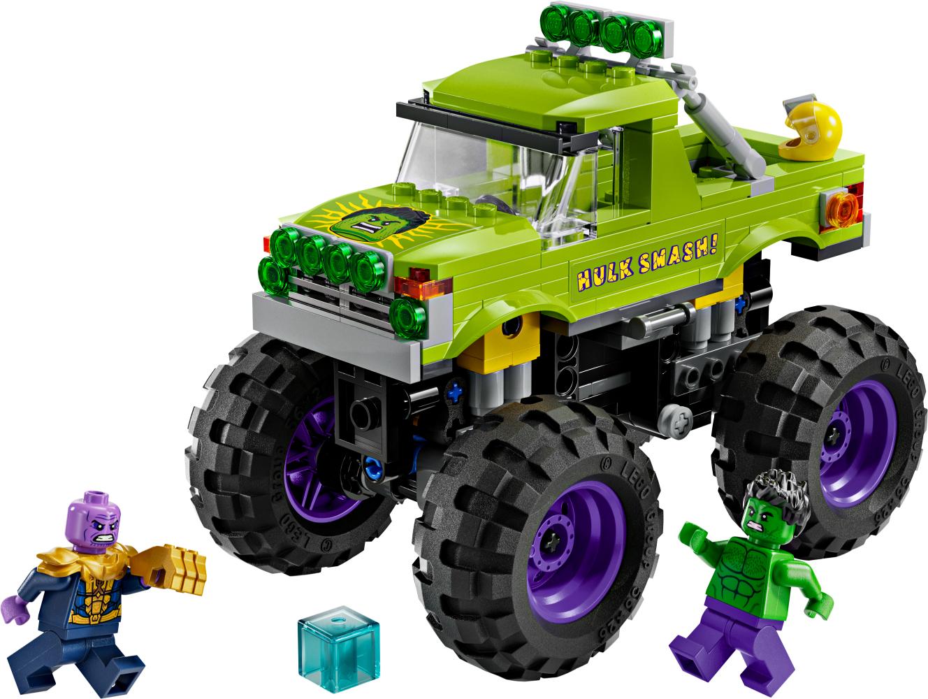 LEGO Marvel The Hulk Truck vs. Thanos Super Hero Building Toy Vehicle 76312