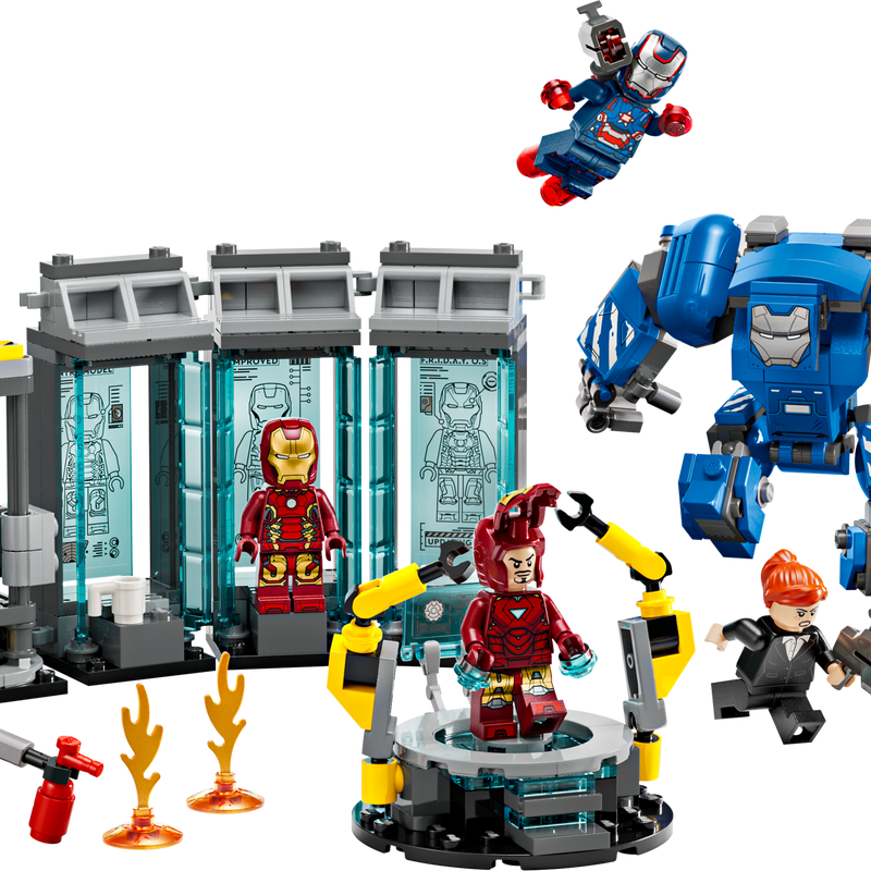LEGO Marvel Iron Man’s Laboratory: Hall of Armor with Minifigures 76315 - Lego - Fagan Toys
