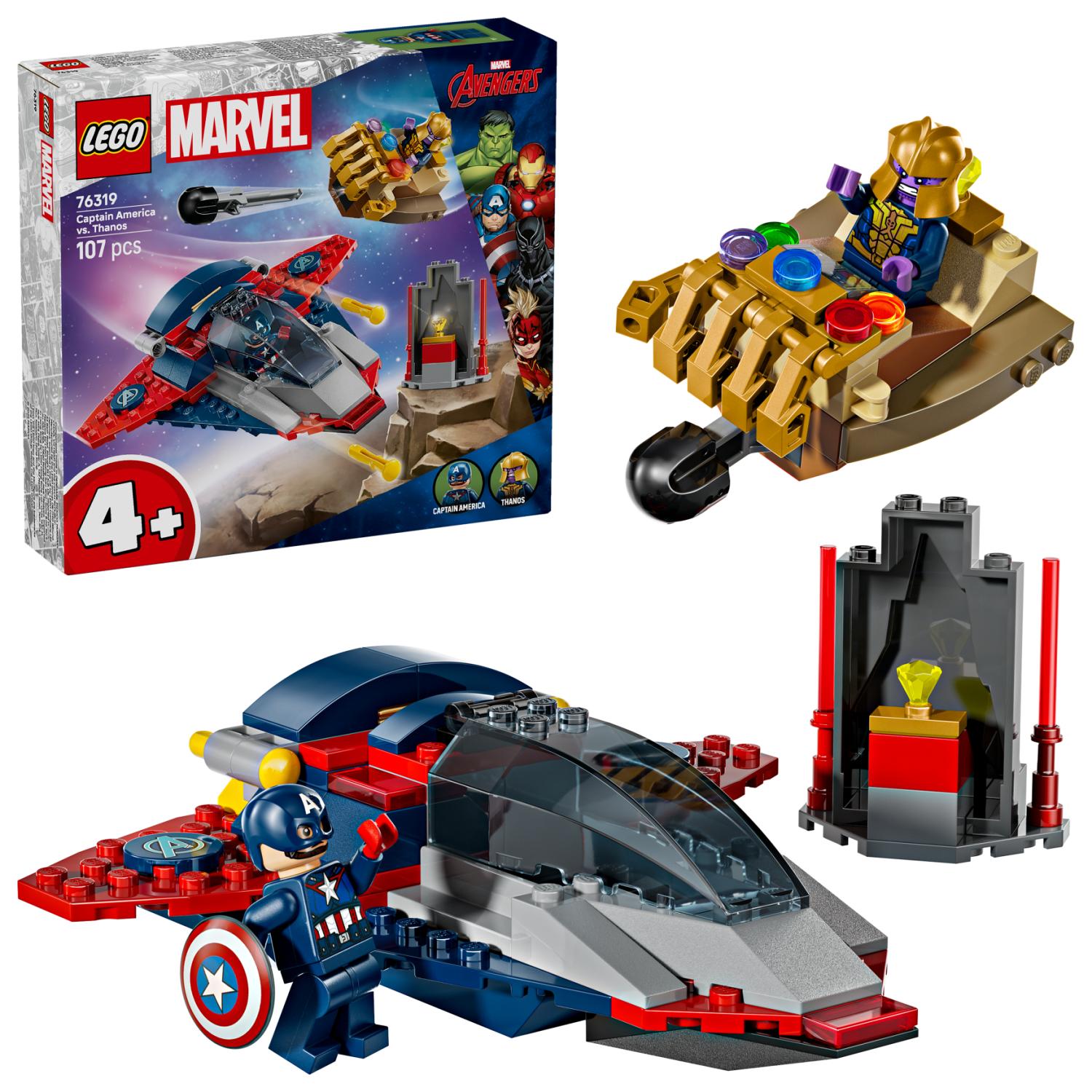 LEGO Marvel Captain America vs. Thanos with 2 Minifigures 76319