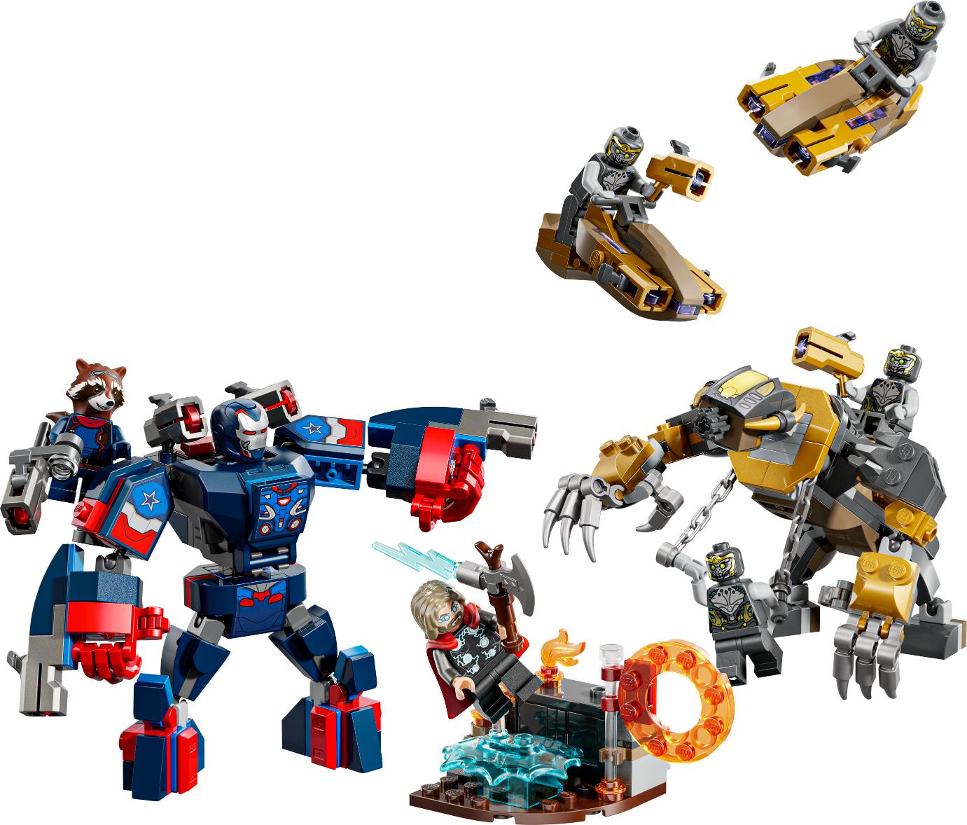 LEGO Marvel Avengers: Endgame Thor vs. Chitauri Super Hero Action 76322