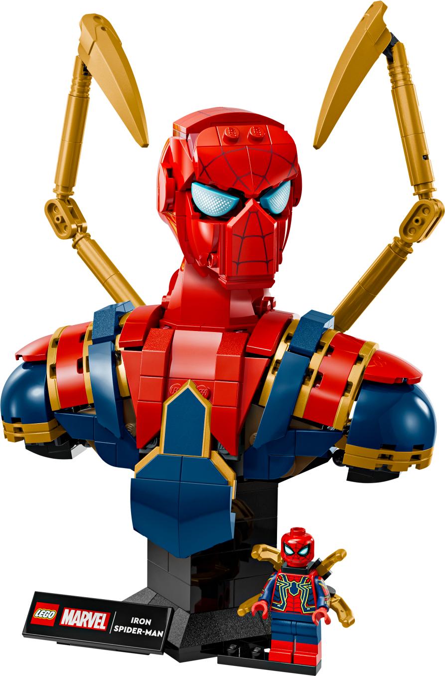 LEGO Marvel Iron Spider-Man Bust Collectible Adult Building Set 76326 - Toymaster - Fagan Toys