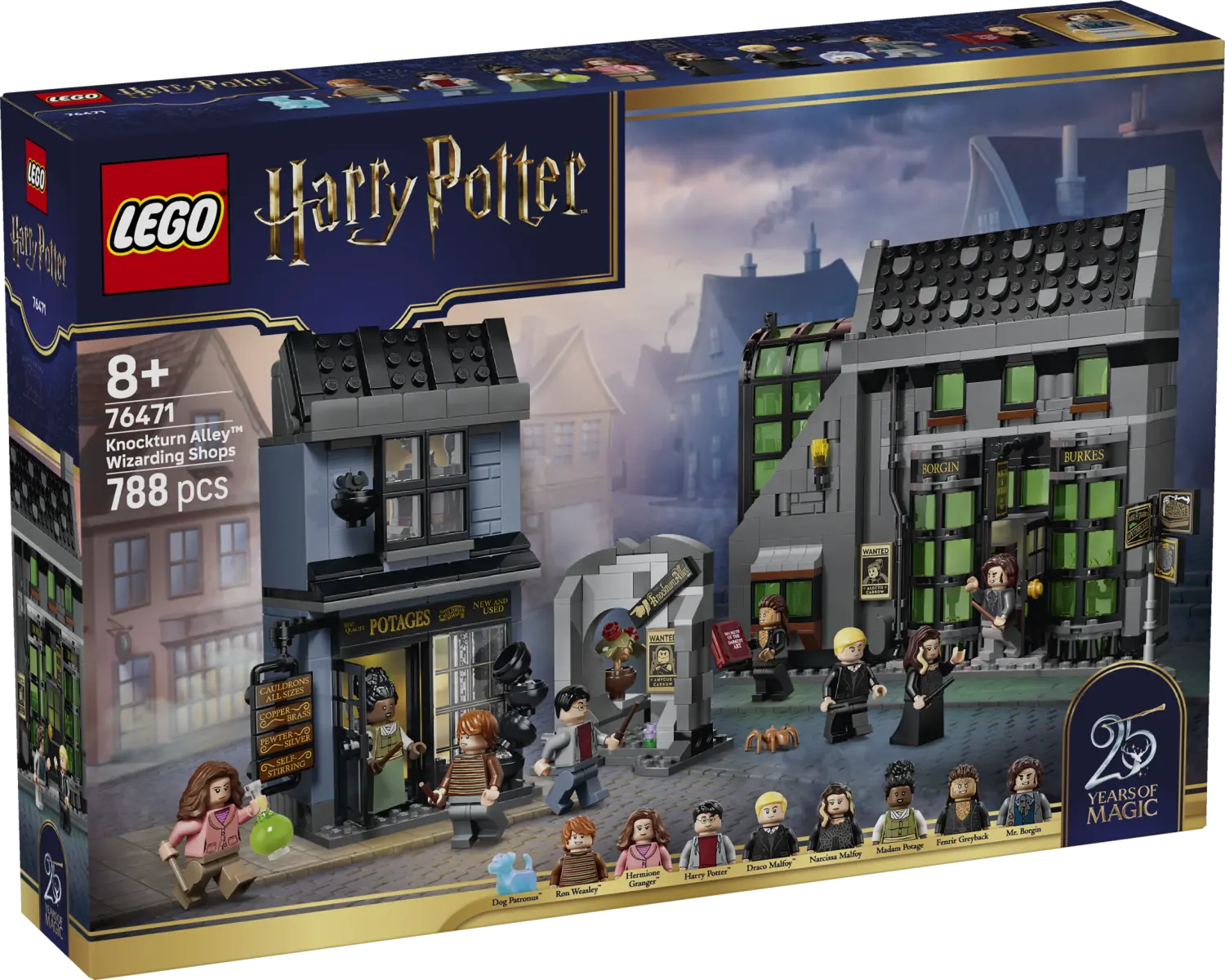 LEGO\u00ae Harry Potter\u2122 Knockturn Alley\u2122 Wizarding Shops 76471 - Build & Play