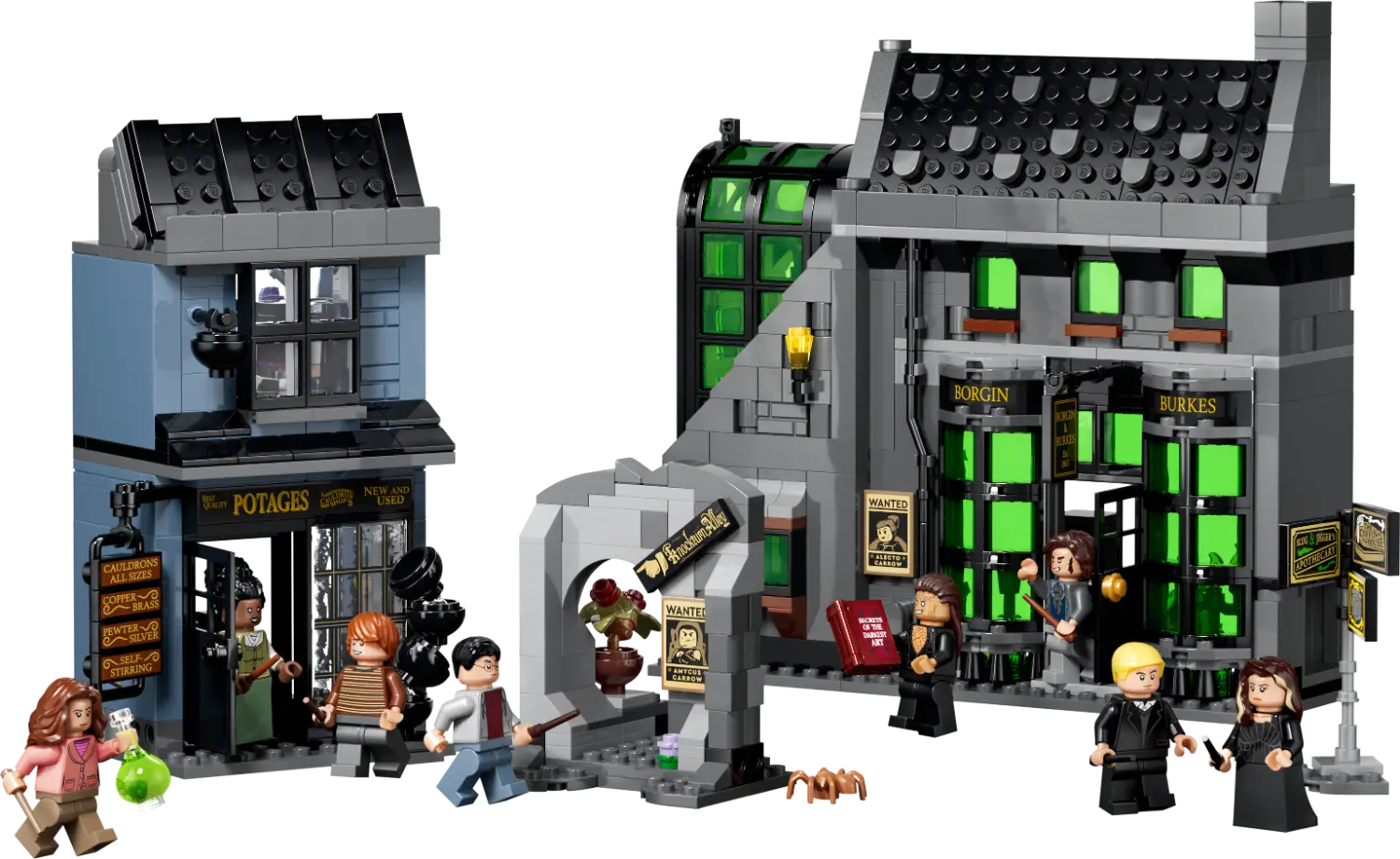 LEGO\u00ae Harry Potter\u2122 Knockturn Alley\u2122 Wizarding Shops 76471 - Build & Play