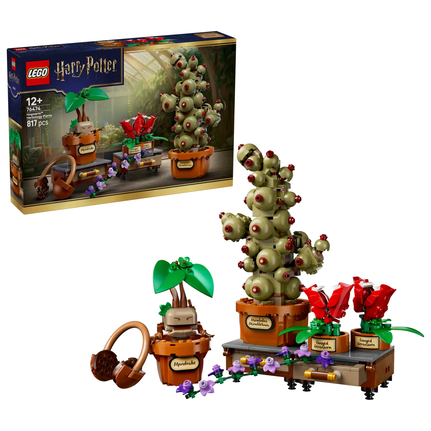LEGO® Harry Potter™ Hogwarts™ Herbology Plants Set 76474 -  - Fagan Toys