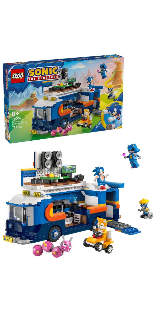 LEGO Sonic the Hedgehog Team Sonic Command Truck Toy Gaming Merch 77006