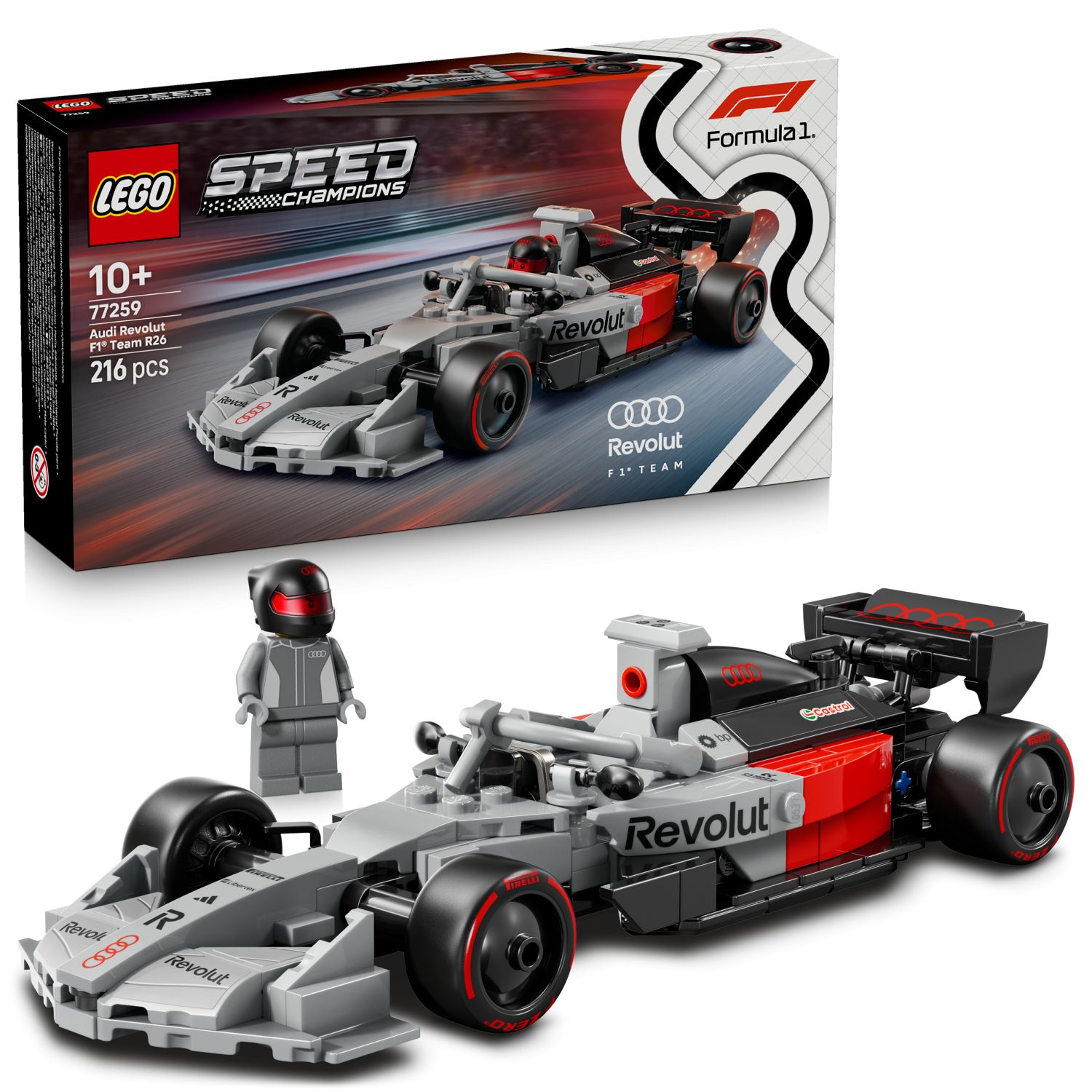 LEGO® Speed Champions Audi Revolut F1® Team R26 Race Car 77259 - Lego - Fagan Toys