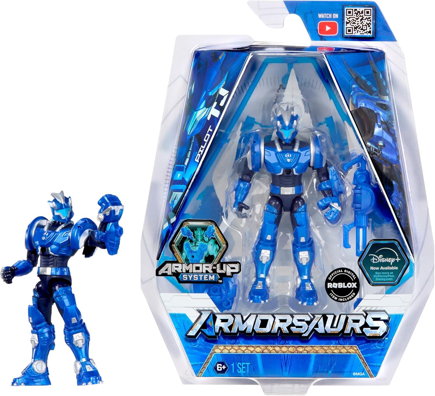 Armorsaurs Action Figure Triceratops Pilot TJ -  - Fagan Toys