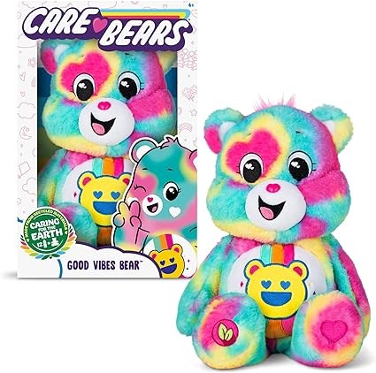 Care Bears Good Vibes Bear 35cm Medium Plush Bear - Toymaster - Fagan Toys