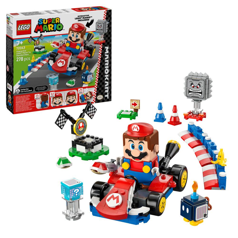 LEGO Super Mario: Mario Kart – Interactive LEGO Mario & Standard Kart 72043 - Lego - Fagan Toys