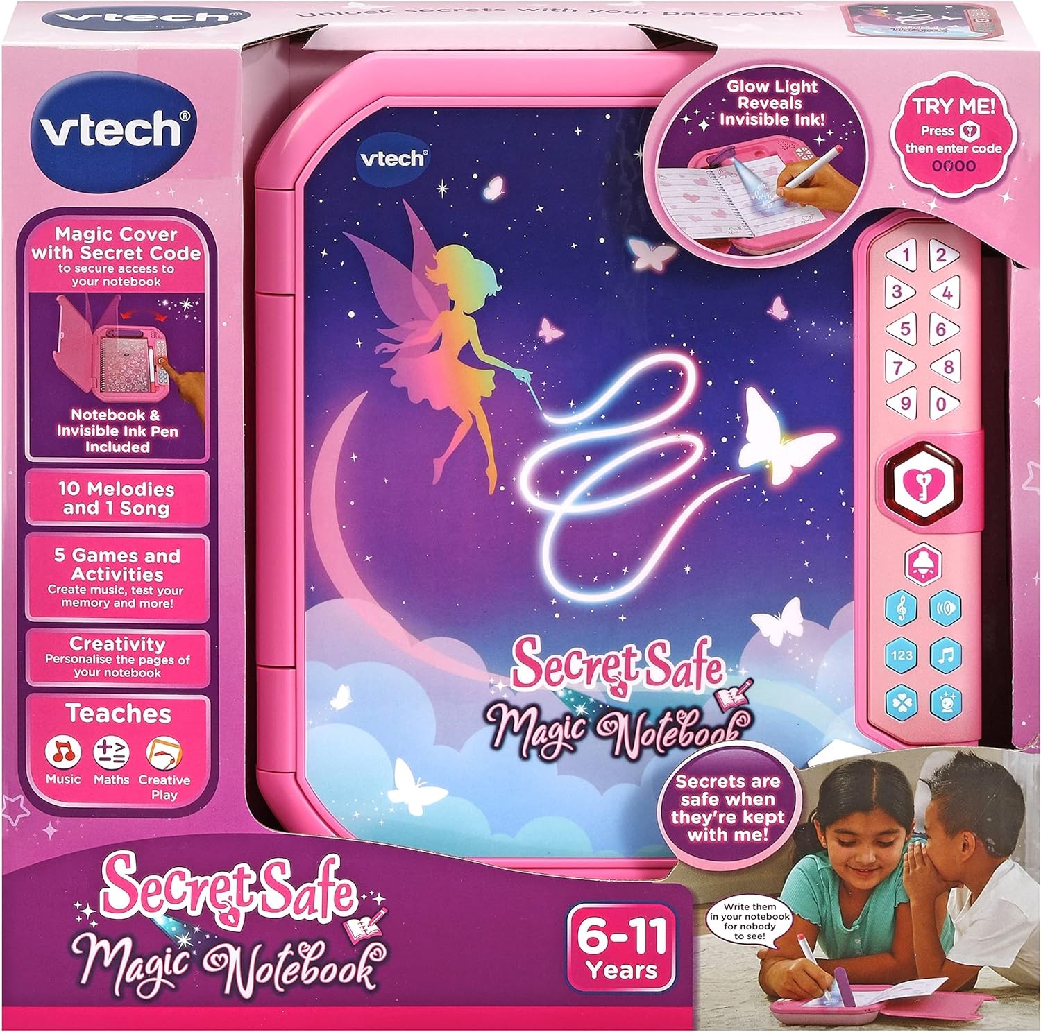 VTech Secret Safe Magic Notebook - Toymaster - Fagan Toys