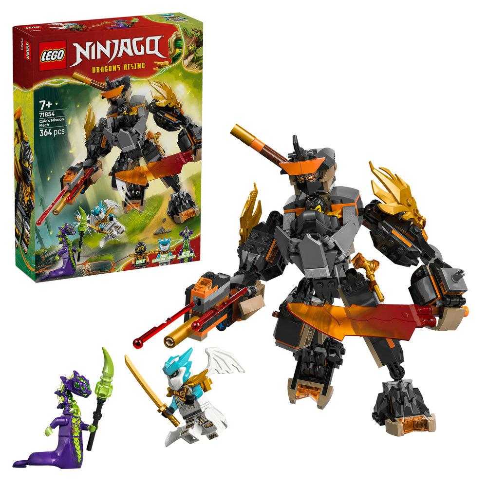 LEGO NINJAGO Cole’s Mission Mech & Dragon Zane Toys 71854 - Lego - Fagan Toys