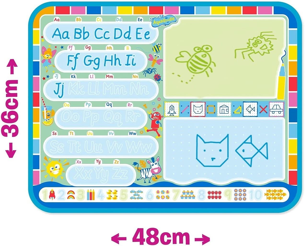 Aquadoodle My ABC Doodle Large Water Doodle Mat Aquadoodle My ABC Doodle Large Water Doodle Mat