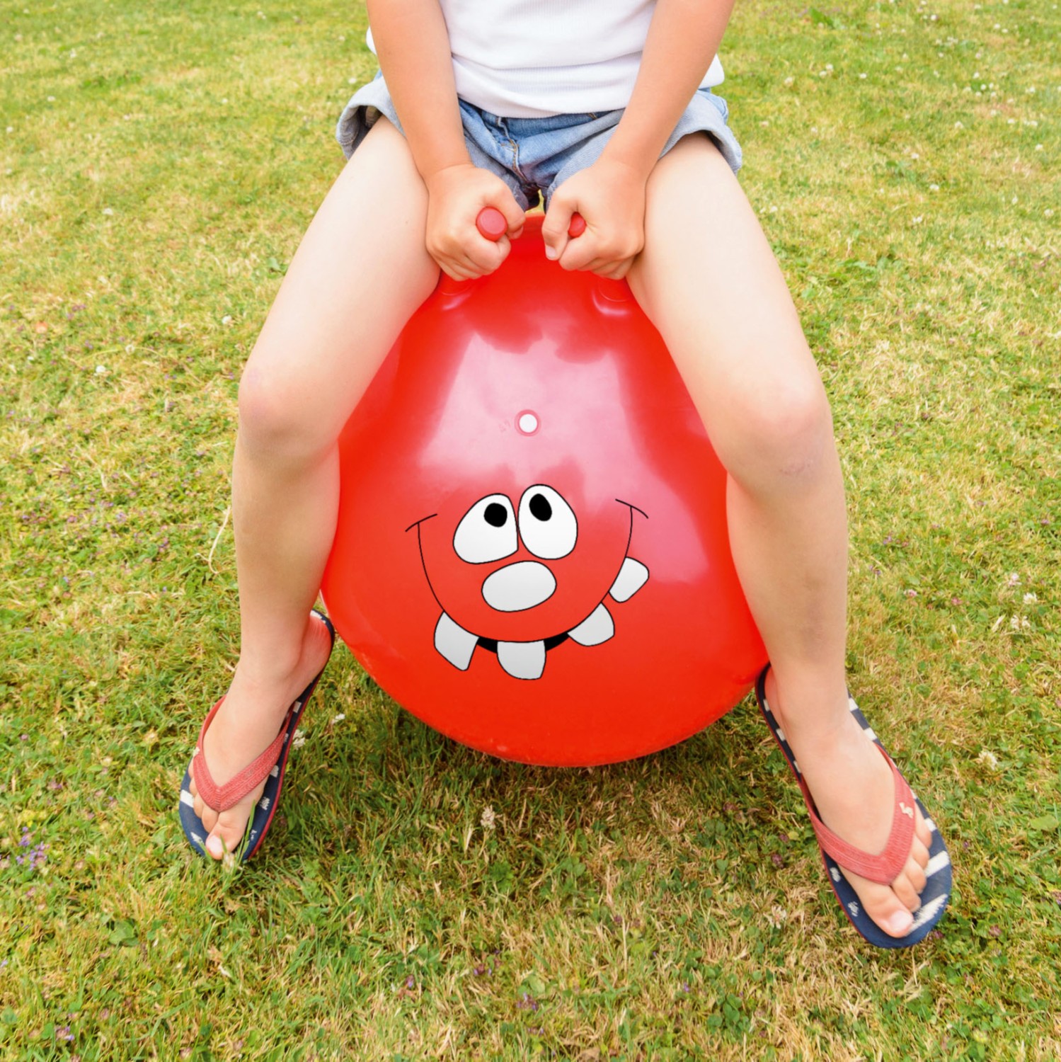 60cm Jump 'N' Bounce Happy Hopper - Red - Toymaster - Fagan Toys