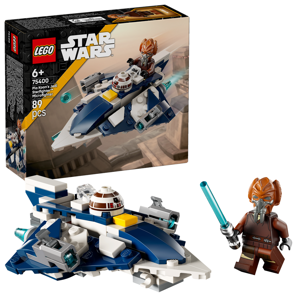 LEGO Star Wars Plo Koon’s Jedi Starfighter Microfighter Building Toy 75400 - Lego - Fagan Toys