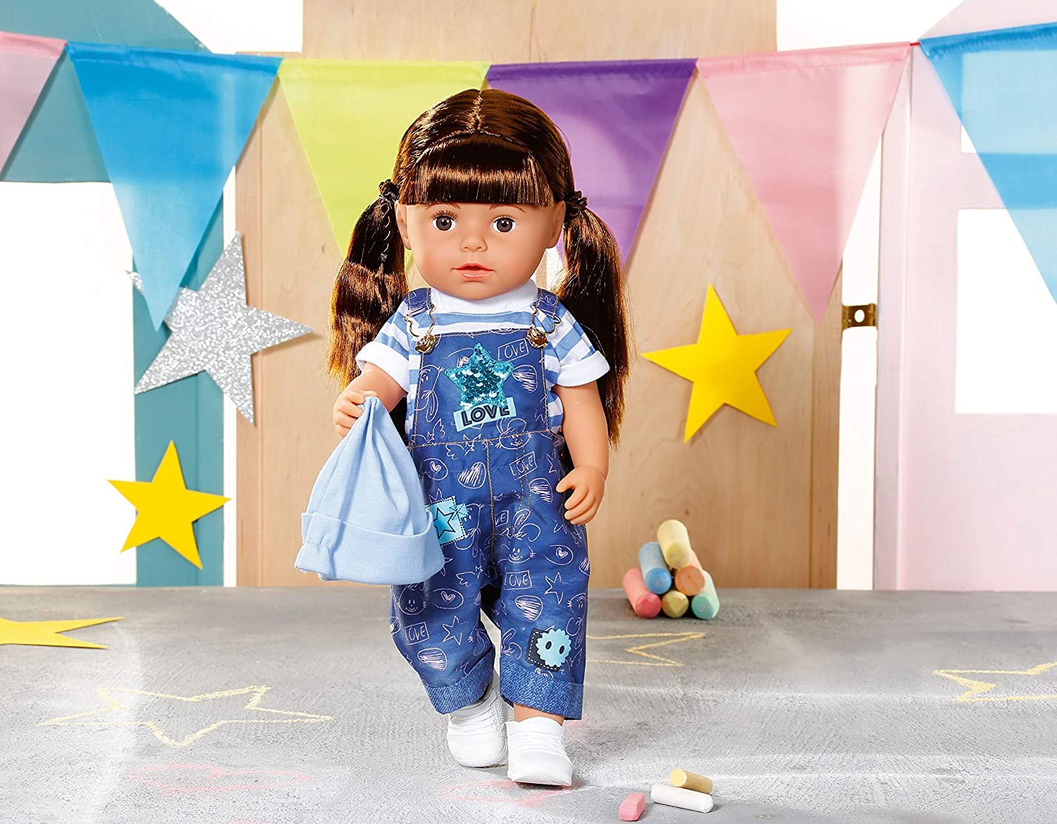 BABY born Deluxe Dungarees Set, 43 cm